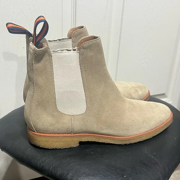 New Republic Sonoma Suede Chelsea Boots Sandstone Tan Men’s 10.5 D - Picture 6 of 13